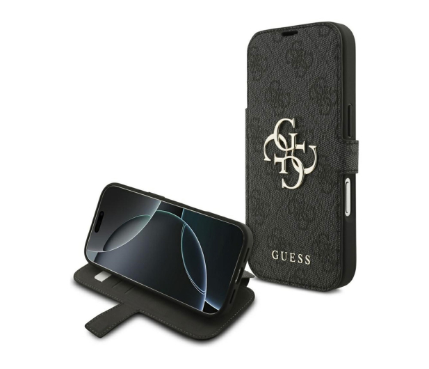Guess Book 4G Metal Logo do iPhone 17 Pro czarny - 1365518 - zdjęcie